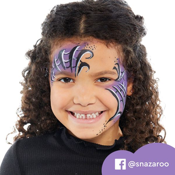 Набор для грима Snazaroo Halloween: 8 цветов, 1 губка, 1 кисточка, 2 трафарета, буклет