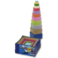Бокс для декору Folia Box for decor 12 assorted colours, Square Квадратний, 12 шт, 12 арт 3109