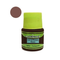 Краска для стекла прозрачная Vitrail Paint Cadence, 45 мл, Коричневый