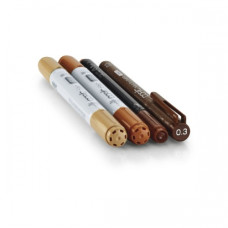 Набір спиртових маркерів Copic Ciao Set Doodle Pack Brown, Коричневі відтінки 2+1+1 шт