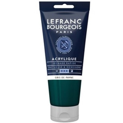 Акриловая краска Lefranc Fine Acrylic Color 80 мл, 261 Paynes grey Серая Пейна