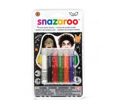 Набор красок для аквагрима Snazaroo Halloween, 6 цветов