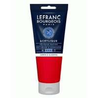 Акрилова фарба Lefranc Fine Acrylic Color, 200 мл №328 Alizarine Carmine Алізарин