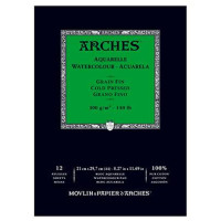 Альбом для акварелі Arches холодного пресування Arches Cold Pressed 300 гр/м2 14,8x21 см, 12 листів