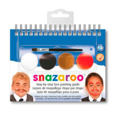 Фарби для гриму в наборі Snazaroo MOUST, 4 фарби + 1 кисть