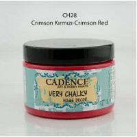 Крейдяна акрилова фарба Cadence Very Chalky Home Decor, 150 мл, Яскраво-червоний
