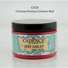 Крейдяна акрилова фарба Cadence Very Chalky Home Decor, 150 мл, Яскраво-червоний