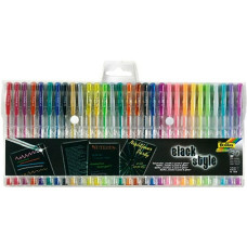 Набор гелевых ручек Folia Gel-Pens Gliter + Metallic + Pastel, 30 шт