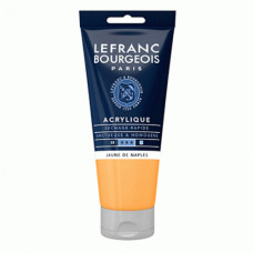 Акрилова фарба Lefranc Fine Acrylic Color 80 мл, 816 Naples yellow Неаполітанський жовтий