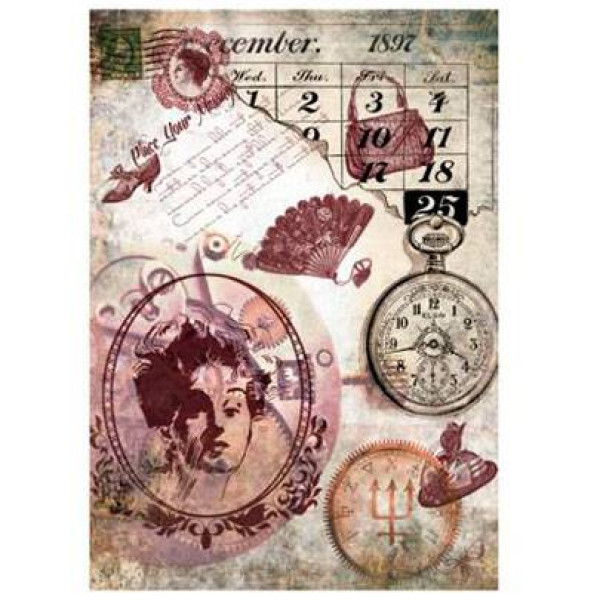 Декупажна карта на рисовому папері Cadenсe Rice Paper А4 Decoupage А4 №143