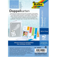Заготовка для листівки прямокутна Folia Cards, 220 г/м2, 10,5x15 см № 00 White Білий