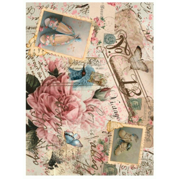 Декупажная карта на рисовой бумаге Rice Paper Decoupage Cadence, №443