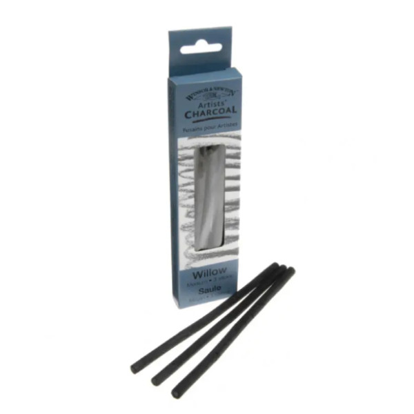 Набір натурального вугілля Winsor Newton Willow Charcoal, середній, 3 шт