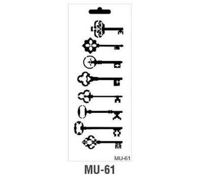 Трафарет серія MU Mix Media Stensil 15х25 см Cadence MU-61