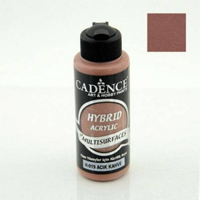 Универсальная акриловая краска Hybrid Acrylic for Multisurfaces Cadence № 19, 120 мл, Light Brown Светло-коричневый