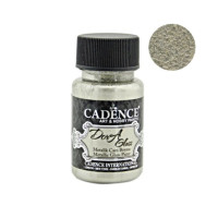 Витражные краски Cadence металлик Dora Glass Metallic Porcelain Paint, 50 мл, № 3137 Платина