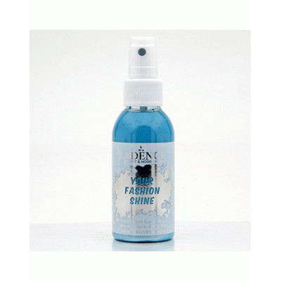 Краска по ткани спрей, перламутровая Cadence Your Fashion Spray 100 мл, Турецкий синий темный