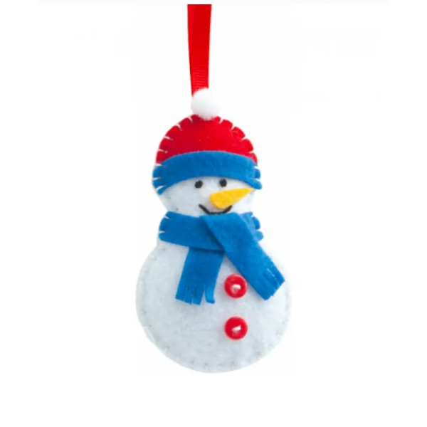Набір із фетру для пошиття міні заготовки Folia Mini felt sewing sets , Сніговик арт. 52918