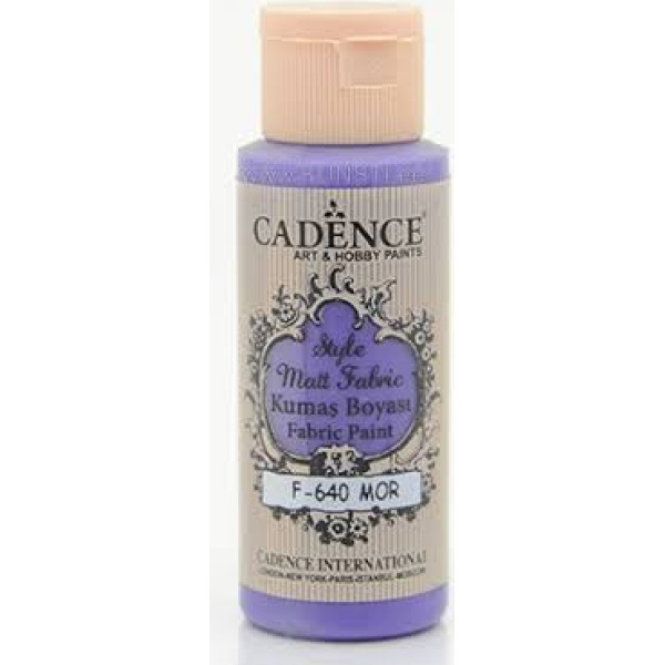 Фарба для тканини Фіолетова №640 Purple, Style Matt Fabric Cadence, 59 мл