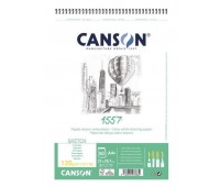 Альбом для графики на спирали Canson 1557 Croquis, 120 г/м2, A4 50 листов