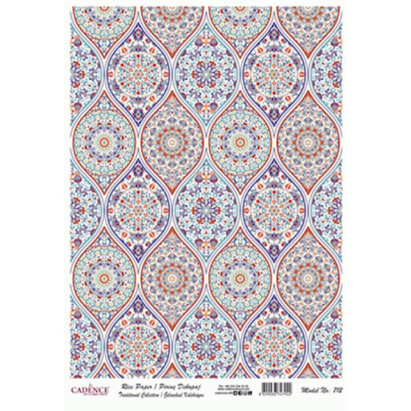 Декупажная карта на рисовой бумаге Rice Paper Decoupage Cadence, №4, №712