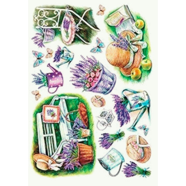 Декупажная карта на рисовой бумаге Rice Paper Decoupage Cadence, №322