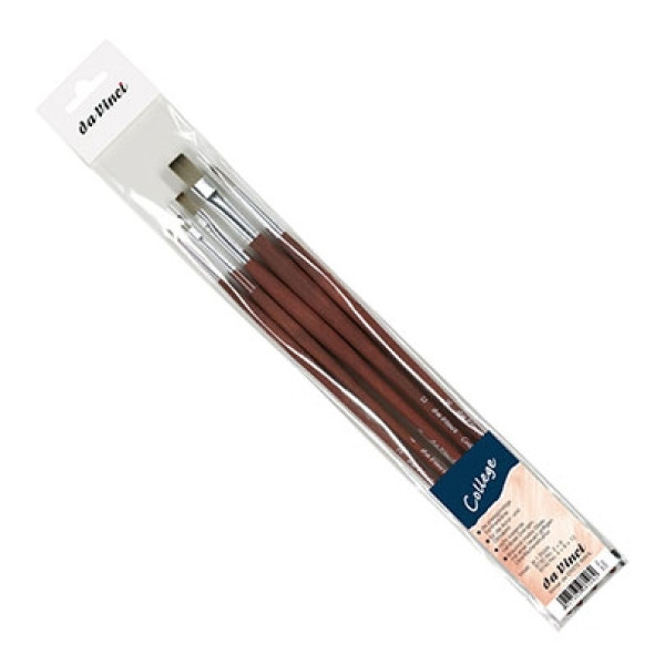 Набір пензлів daVinci для акрилових фарб Ser. 8730, College set 8730 № 2+6; 8740, № 4 + 8 + 12 арт. 5269