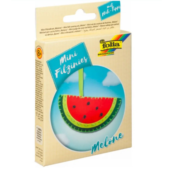 Набір із фетру для пошиття міні заготовки Folia Mini felt sewing sets , Кавун арт. 52902