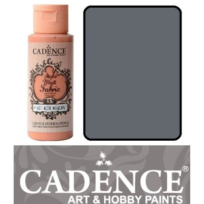 Краска по ткани Cadence Style Matt Fabric Paint, 59 мл, Серый