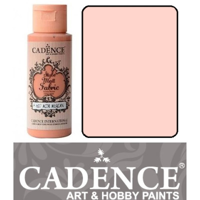 Краска по ткани Cadence Style Matt Fabric Paint, 59 мл, Пастельно-розовый