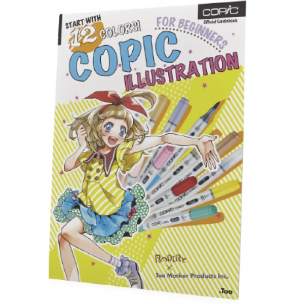 Книга для ілюстраторів-початківців Copic Book Illustration Beginners with 12 colors арт 20079412