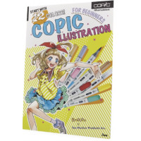 Книга для начинающих иллюстраторов Copic Book Illustration Beginners with 12 colors арт 20079412