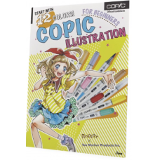 Книга для начинающих иллюстраторов Copic Book Illustration Beginners with 12 colors арт 20079412