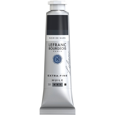 Олійна фарба Lefranc Extra Fine 40 мл №271 Mars Black Чорний Марс