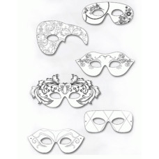Набір масок Folia Children Masks Maskarad Асорті, 6 шт