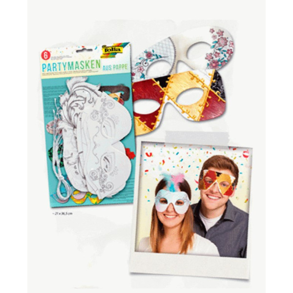 Набір масок Folia Children Masks Maskarad Асорті, 6 шт
