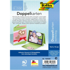 Заготовка для открытки прямоугольная Folia Cards, 220 г/м2, 10,5x15 см, № 50 Spring green Весенне-зеленый