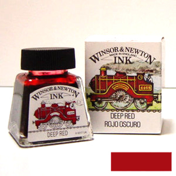Туш художня Winsor Newton Drawing Inks 14 мл № 227 Червоний темний