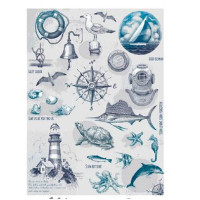 Декупажная карта Cadenсe на рисовой бумаге Rice Paper А4 Decoupage А4, №382 арт CDNPK3_382