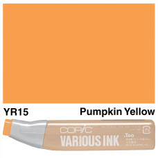 Чорнило для заправки маркерів Copic Various Ink YR-15 Pumpkin yellow Гарбузово-жовтий
