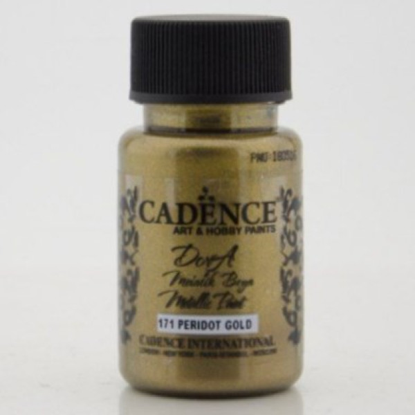 Акрилова фарба металік Cadence Dora Metallic Paint, 50 мл, Золотий перидот