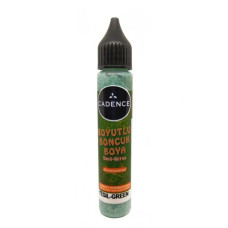 Контур глиттерный Cadence Glitter Color, Зеленый, 25 мл
