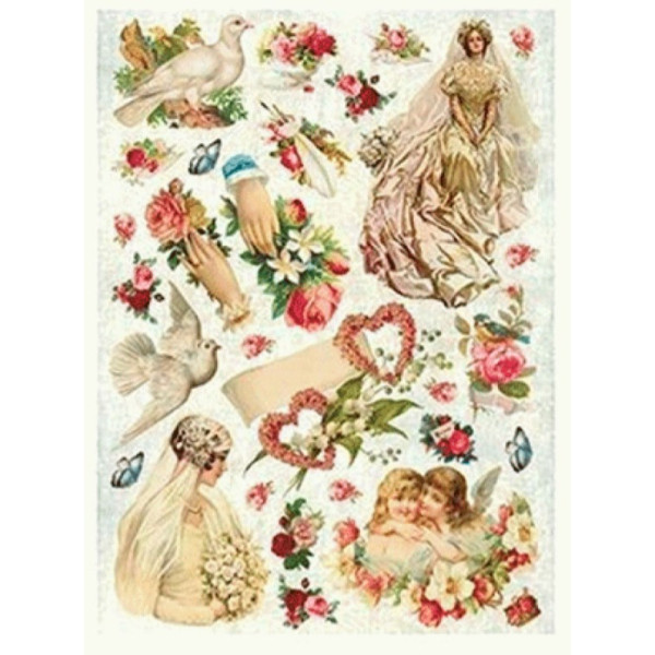 Декупажная карта на рисовой бумаге Rice Paper Decoupage Cadence, №331