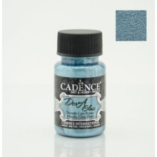 Акрилова фарба металік для скла та кераміки Cadence Dora Glass Metallic Porcelain Paint, 50 мл № 3166 Егейський блакитний