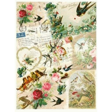 Декупажная карта на рисовой бумаге Rice Paper Decoupage Cadence, А3 №84