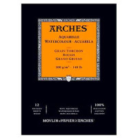 Альбом для акварели Arches крупнозернистий Arches Rough Grain 300 гр/м2 21x29,7 см, 12 листов