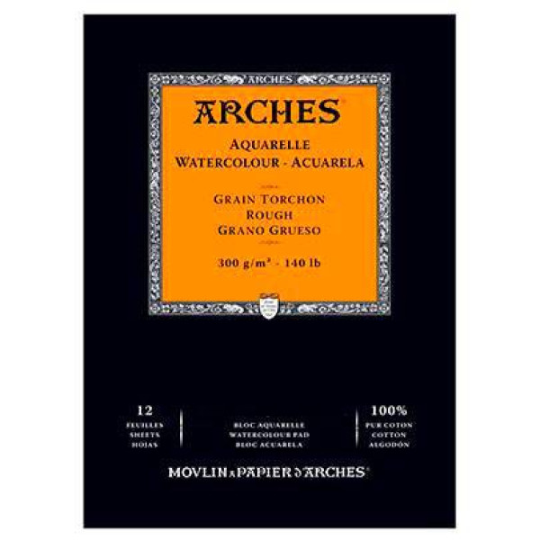 Альбом для акварели Arches крупнозернистий Arches Rough Grain 300 гр/м2 21x29,7 см, 12 листов