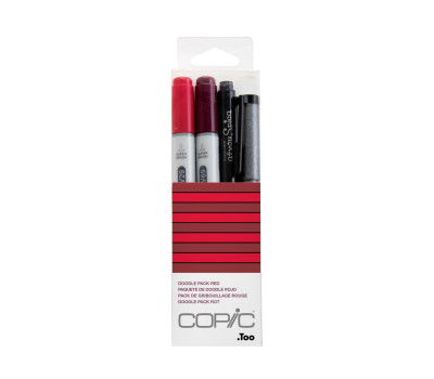 Набір спиртових маркерів Copic Ciao Set Doodle Pack Red, Червоні відтінки 2+1+1 шт