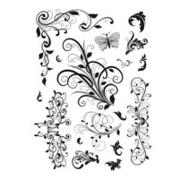 Натирка чорно-біла Cadence 17х25 см, R-005