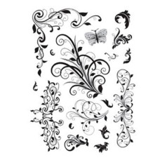 Натирка чорно-біла Cadence 17х25 см, R-005